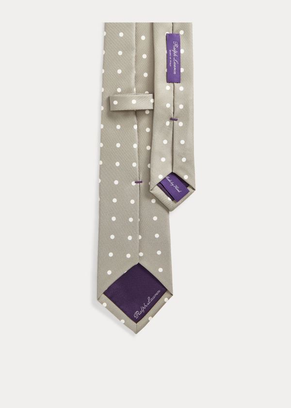 Laços Ralph Lauren Polka-Dot Silk Foulard Homem 08937-XNLR